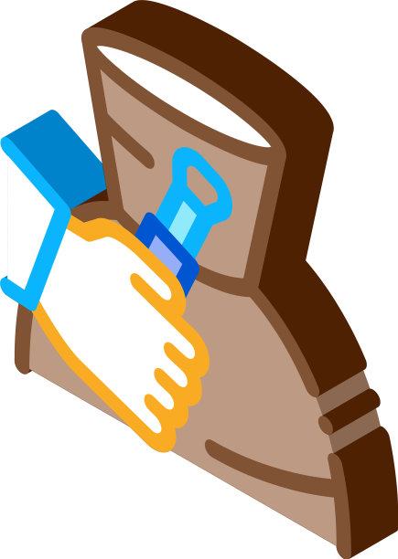 陶土花瓶画等距图标图片下载