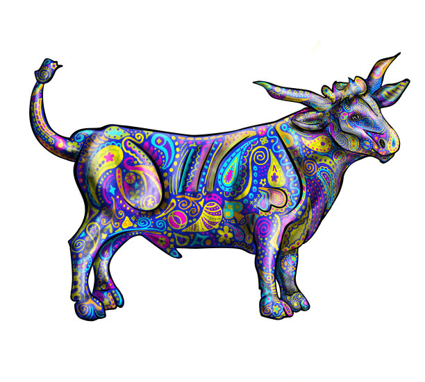 佩斯利牛，野牛，公牛外形，全身图片下载