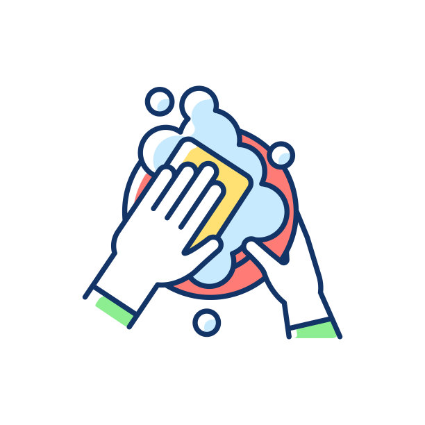 洗碗机RGB颜色图标图片下载