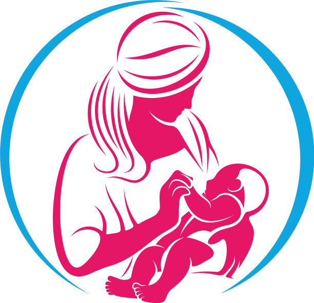 妈妈和芭心爱标志模板符号图片下载