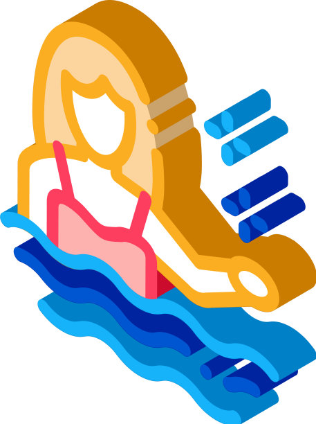 女子游泳图标轮廓图片下载