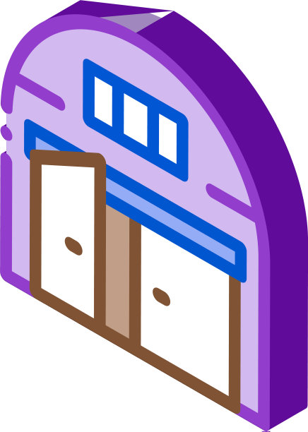 车库打开等距图标图片下载