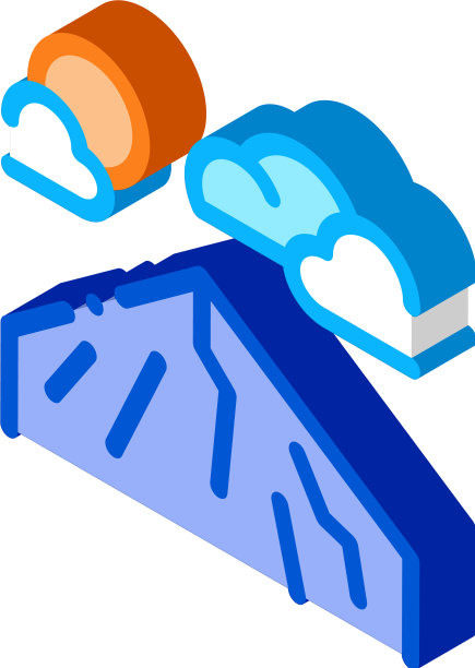 山峰等距图标图片下载