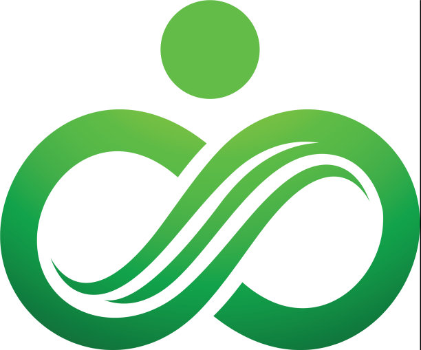 绿色自然无限链生态标志标志图片下载