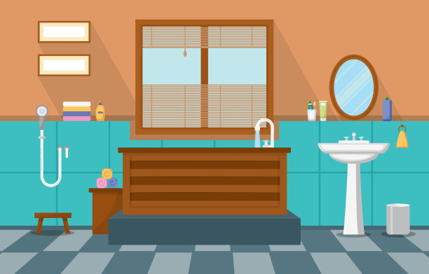 日式浴室住宅的传统风格图片下载