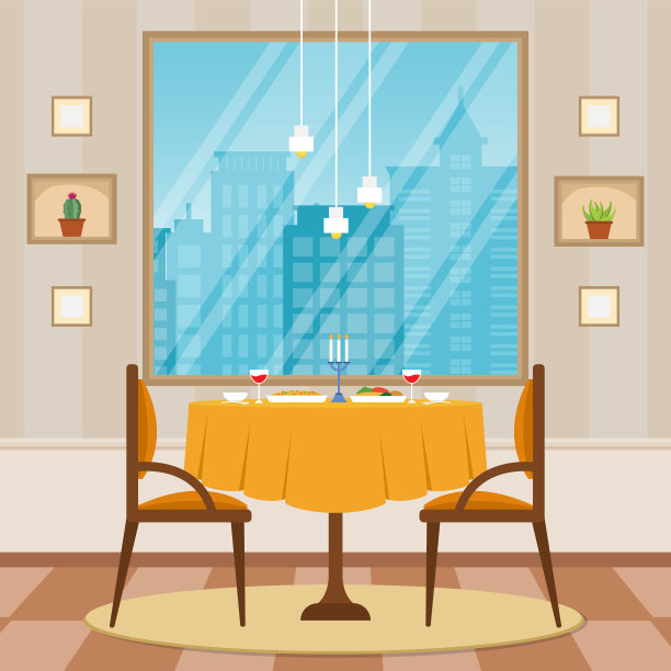 现代空咖啡馆餐厅室内家具图片下载