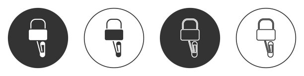 黑色开锁器或开锁器图片下载