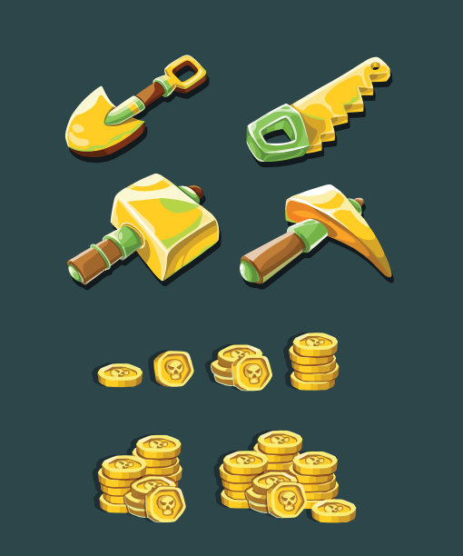 铁锹手表锤子镐锯子钥匙锁图片下载