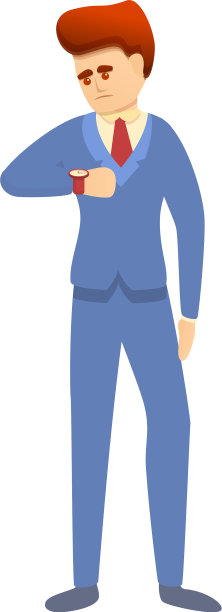 商人看时代图标卡通风格图片下载