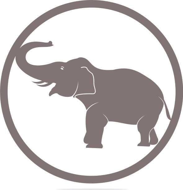 大象标志设计图片下载