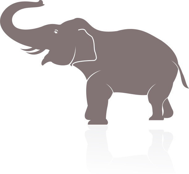 大象标志设计图片下载