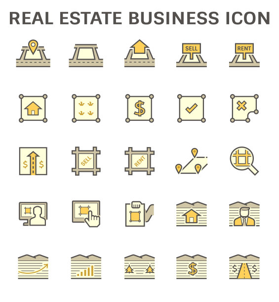 房地产企业和土地投资的标志图片下载