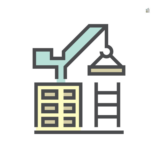 塔吊图标64x64完美像素和可编辑图片下载