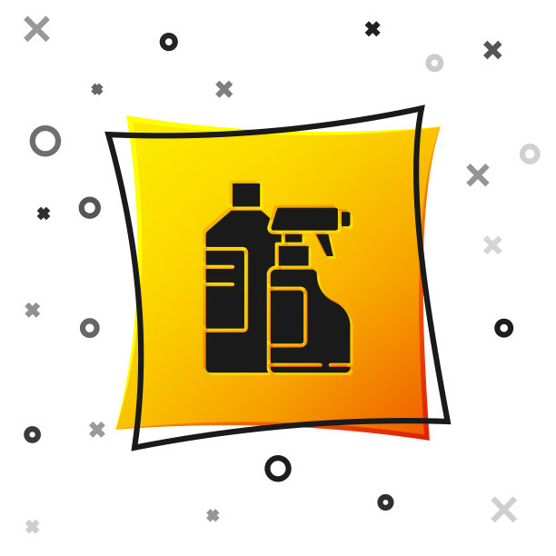 用于洗衣粉的黑色塑料瓶图片下载