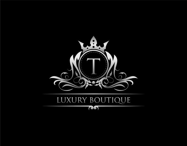 奢华御王t字冠银标志图片下载