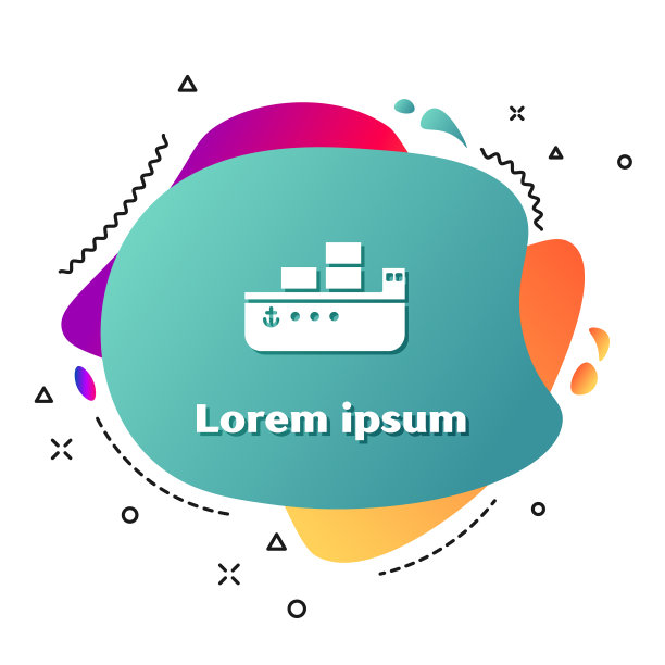 白色油轮图标孤立在白色上图片下载