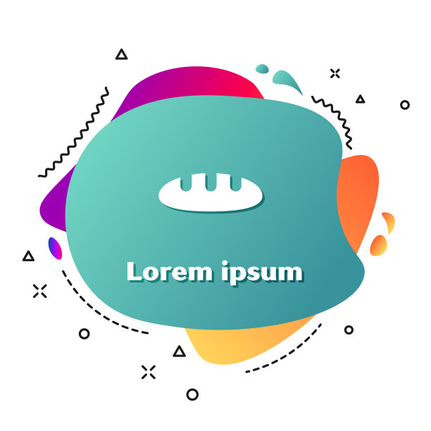 白色面包条图标孤立在白色背景图片下载