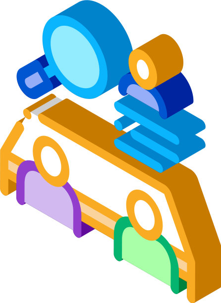 集体面试等距图标图片下载