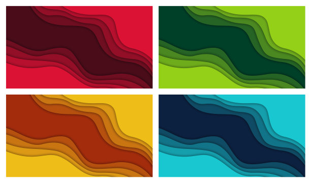 设置3d抽象背景和剪纸形状图片下载