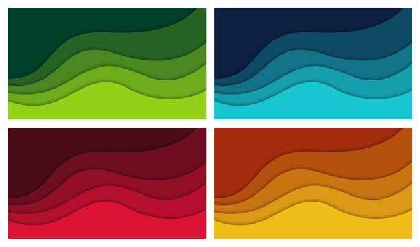 设置3d抽象背景和剪纸形状图片下载