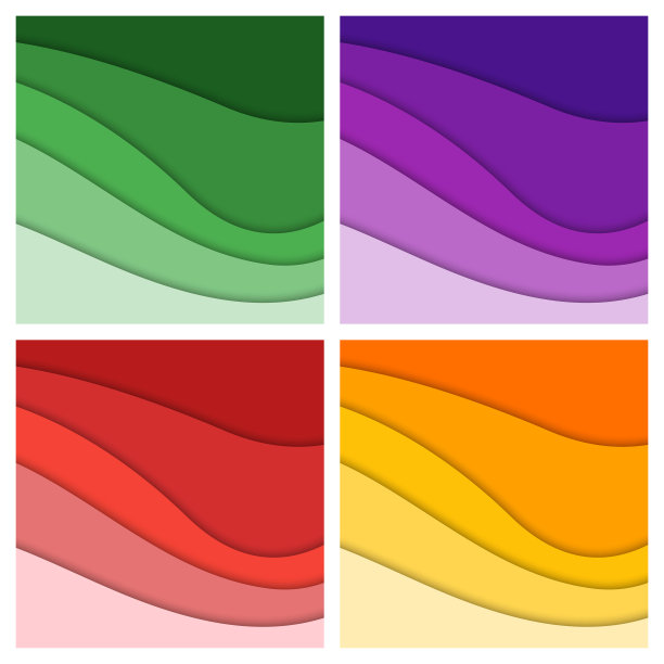 设置3d抽象背景和剪纸形状图片下载