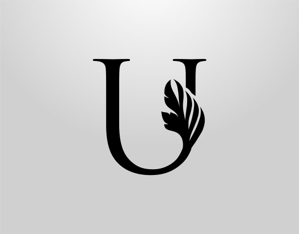 最初的u漩涡标志经典的u字母设计图片下载