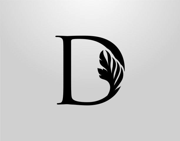 首字母d漩涡标志经典的d字母设计图片下载