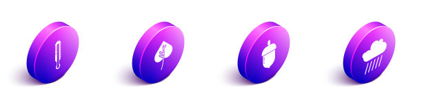 设置等距气象温度计叶片或图片下载