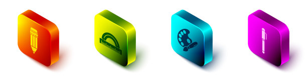 用橡皮量角器设置等距铅笔图片下载