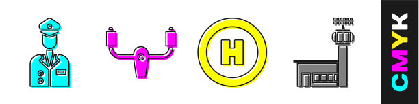 设置飞行员驾驶舵直升机图片下载