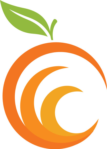 橙色标识设计图标图片下载