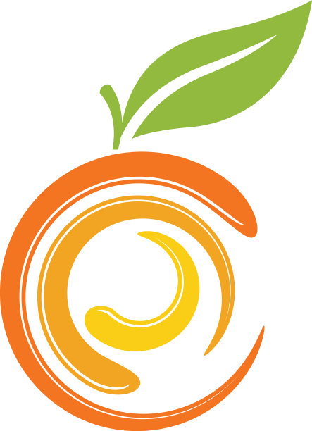 橙色标识设计图标图片下载