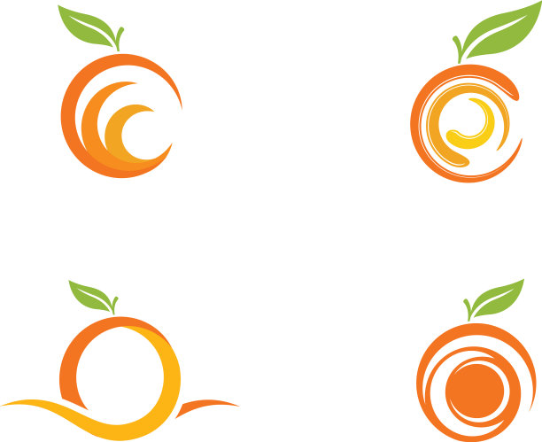 橙色标识设计图标图片下载