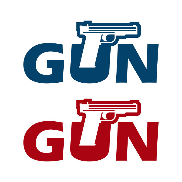 创意设计信枪与平枪风格图片下载