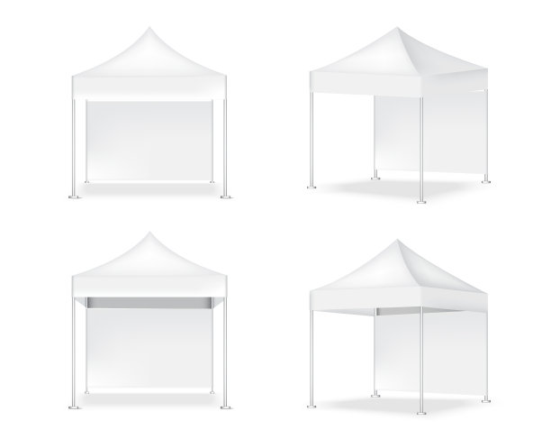 3d模拟逼真的帐篷展示流行展台图片下载