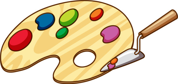 油漆搅拌机和托盘在白色背景图片下载