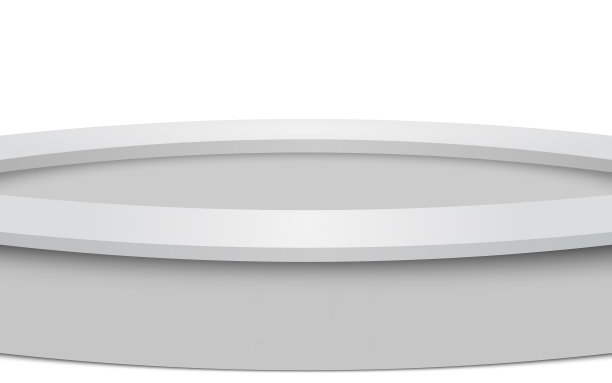 白色工作室里的白色圆桌图片下载