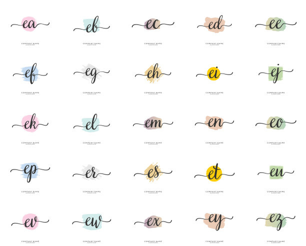 Ey最初的手写标识设计图片下载