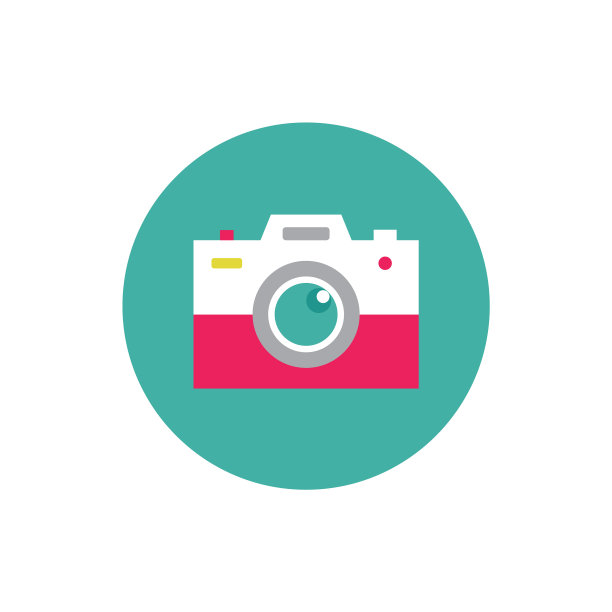 照片相机-彩色图标概念图片下载