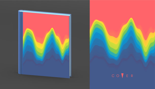 逼真的书模型封面设计模板3d图片下载