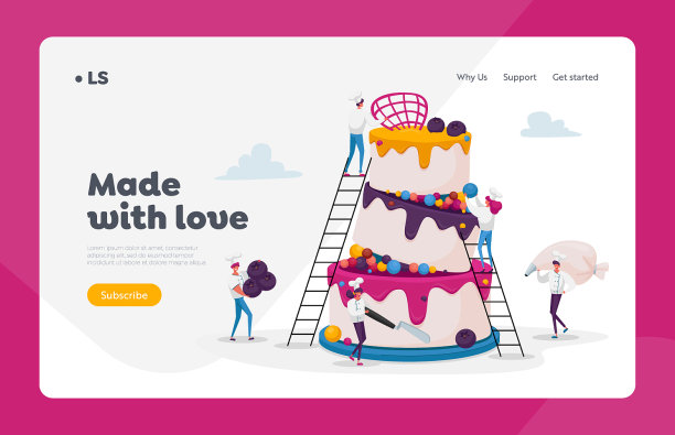 人们用奶油和浆果做节日蛋糕图片下载