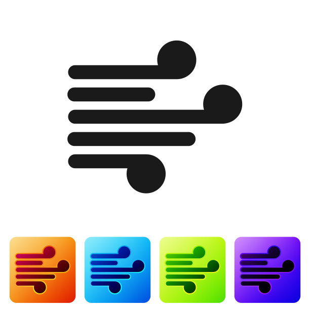 黑风图标孤立在白色背景图片下载