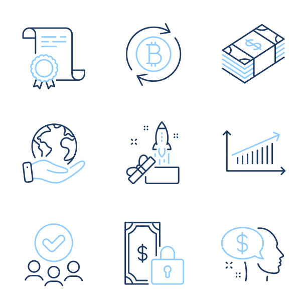 美元货币创新和更新比特币图标图片下载