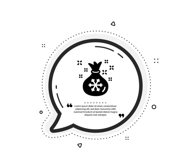 圣诞袋标志圣诞节或新年标志图片下载