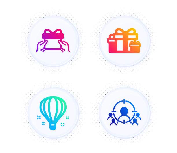 节日礼物送礼物和气球图片下载