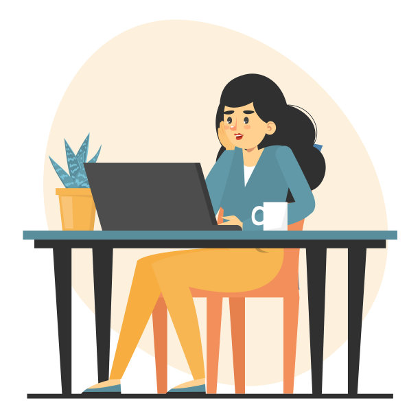 自由职业者在家远程办公图片下载