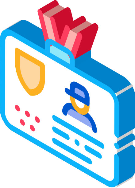 警徽等距图标图片下载