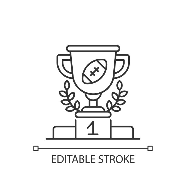 运动成就线性图标图片下载