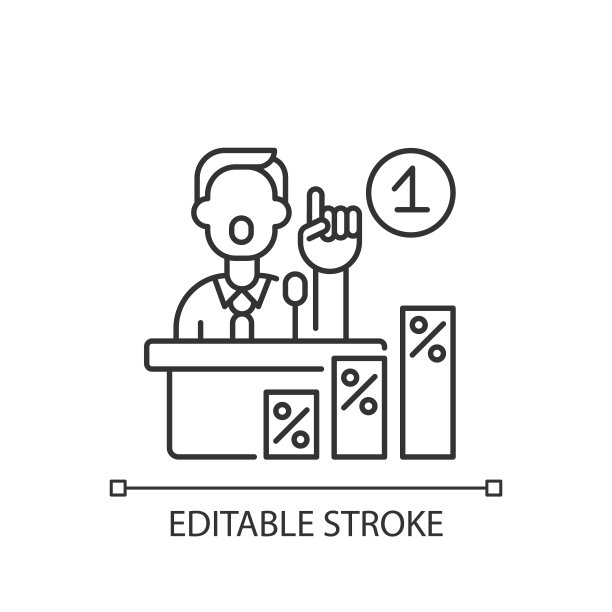 初选线性图标图片下载
