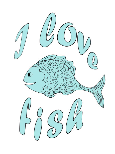 蓝色的鱼图片下载